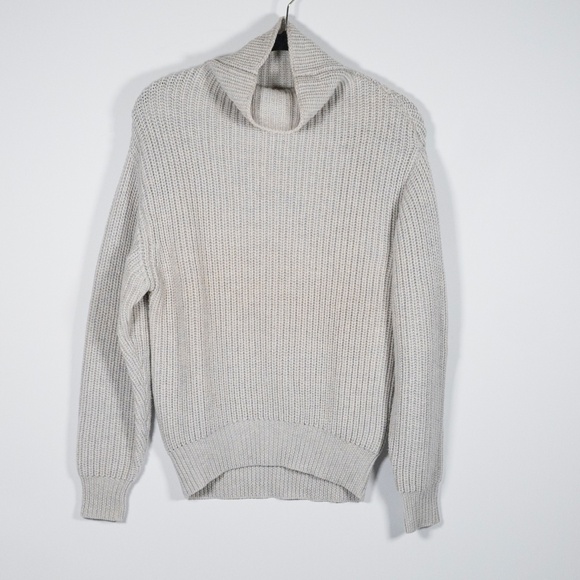 Wilfred Aritzia Montpellier Relaxed Merino Wool Knit Pullover Turtleneck Sweater - Picture 1 of 4
